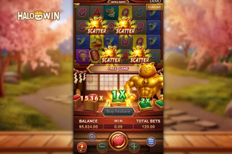 FaChai Muscle Fortune Cat Slot Free Spins: Get 4 Scatter